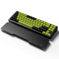 CNC Acrylic Wrist Rest with a Mechanical keyboard