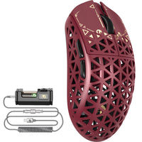 MAMBASNAKE M5 Ultra Carbon Fiber Wireless PAW3950MAX Gaming Mouse with 8KHz Coiled Cable