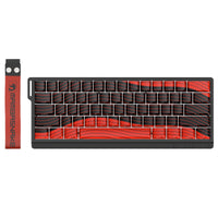MAMBASNAKE X60 HE wireless keyboard with red and black design, 60% layout, magnetic switches for gaming. Red color.