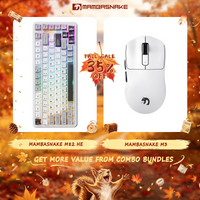 MAMBASNAKE M3 Wireless Gaming Mouse &  MAMBASNAKE M82 HE Rapid Trigger Keyboard Bundle