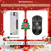 MAMBASNAKE M5 Ultra Carbon Fiber Wireless Gaming Mouse + X60 HE Wireless Rapid Trigger Keyboard Bundle