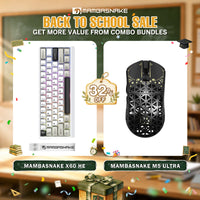 MAMBASNAKE M5 Ultra Carbon Fiber Wireless Gaming Mouse + X60 HE Wireless Rapid Trigger Keyboard Bundle