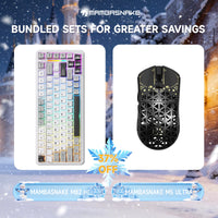 MAMBASNAKE M5 Ultra Carbon Fiber Wireless Gaming Mouse & MAMBASNAKE M82 HE Hall Effect Magnetic Switch 75% Rapid Trigger Gaming Keyboard Bundle