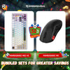 Paquete de teclado para juegos MAMBASNAKE M82 HE 75% con gatillos rápidos + ratón inalámbrico ligero para juegos M4