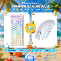 Pack clavier gaming MAMBASNAKE M82 HE 75% à déclenchement rapide + souris gaming sans fil légère M4