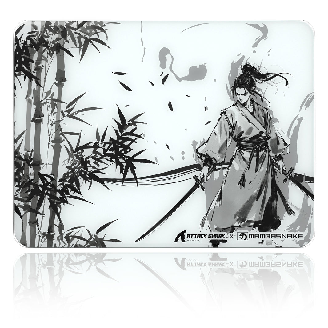 MAMBASNAKE CM05SE Tempered Glass Gaming Mouse Pad