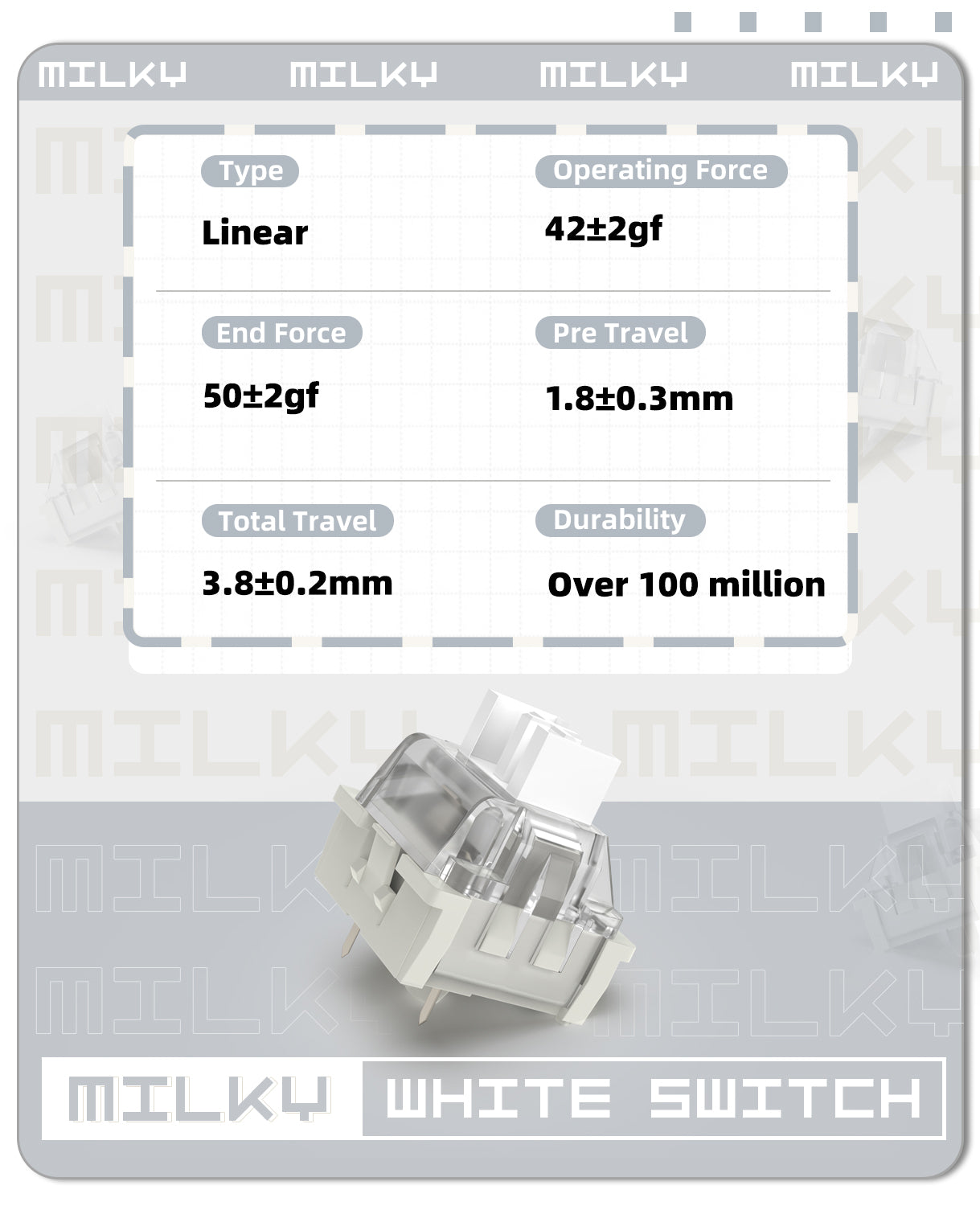 ATTACK SHARK Switches for Mechanical Keyboard, MX Switches for DIY Keyboard