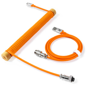 MAMBASNAKE RC01 Custom Coiled USB C Cable Fixed Rod, Coiled Cable Winder, Coiled Keyboard Cable Management Pole, Aviator Cable Weight Bar