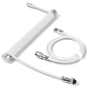 MAMBASNAKE RC01 Custom Coiled USB C Cable Fixed Rod, Coiled Cable Winder, Coiled Keyboard Cable Management Pole, Aviator Cable Weight Bar