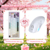 MAMBASNAKE M82 HE 75% ラピッドトリガーゲーミングキーボード + M4 ワイヤレス軽量ゲーミングマウスバンドル