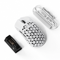 MAMBASNAKE M5 Ultra Carbon Fiber Wireless PAW3950MAX Gaming Mouse with 8KHz Coiled Cable