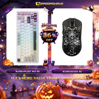 MAMBASNAKE M5 Ultra Carbon Fiber Wireless Gaming Mouse & MAMBASNAKE M82 HE Hall Effect Magnetic Switch 75% Rapid Trigger Gaming Keyboard Bundle