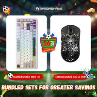 MAMBASNAKE M5 Ultra Carbon Fiber Wireless Gaming Mouse & MAMBASNAKE M82 HE Hall Effect Magnetic Switch 75% Rapid Trigger Gaming Keyboard Bundle