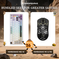 MAMBASNAKE M5 Ultra Carbon Fiber Wireless Gaming Mouse & MAMBASNAKE M82 HE Hall Effect Magnetic Switch 75% Rapid Trigger Gaming Keyboard Bundle