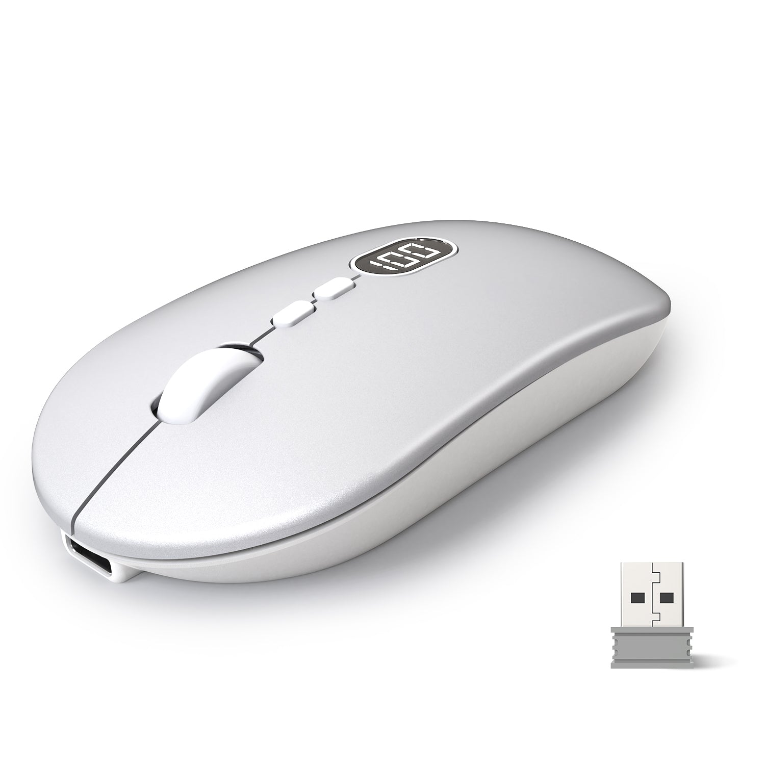 ZIYOU LANG X1 Wireless Lightweight Mouse with Battery Display Screen 2.4G Cordless Slim Mice for Laptop Silent Click Computer Mouse