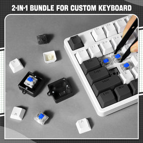 Switch Opener Kit with Switch Puller, Aluminum Mechanical Keyboard Switch Opener for Cherry MX Gateron Kailh Box Outemu Akko Panda Switch