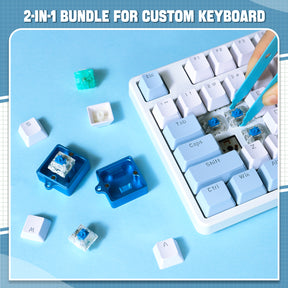 Switch Opener Kit with Switch Puller, Aluminum Mechanical Keyboard Switch Opener for Cherry MX Gateron Kailh Box Outemu Akko Panda Switch