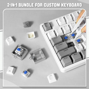 Switch Opener Kit with Switch Puller, Aluminum Mechanical Keyboard Switch Opener for Cherry MX Gateron Kailh Box Outemu Akko Panda Switch