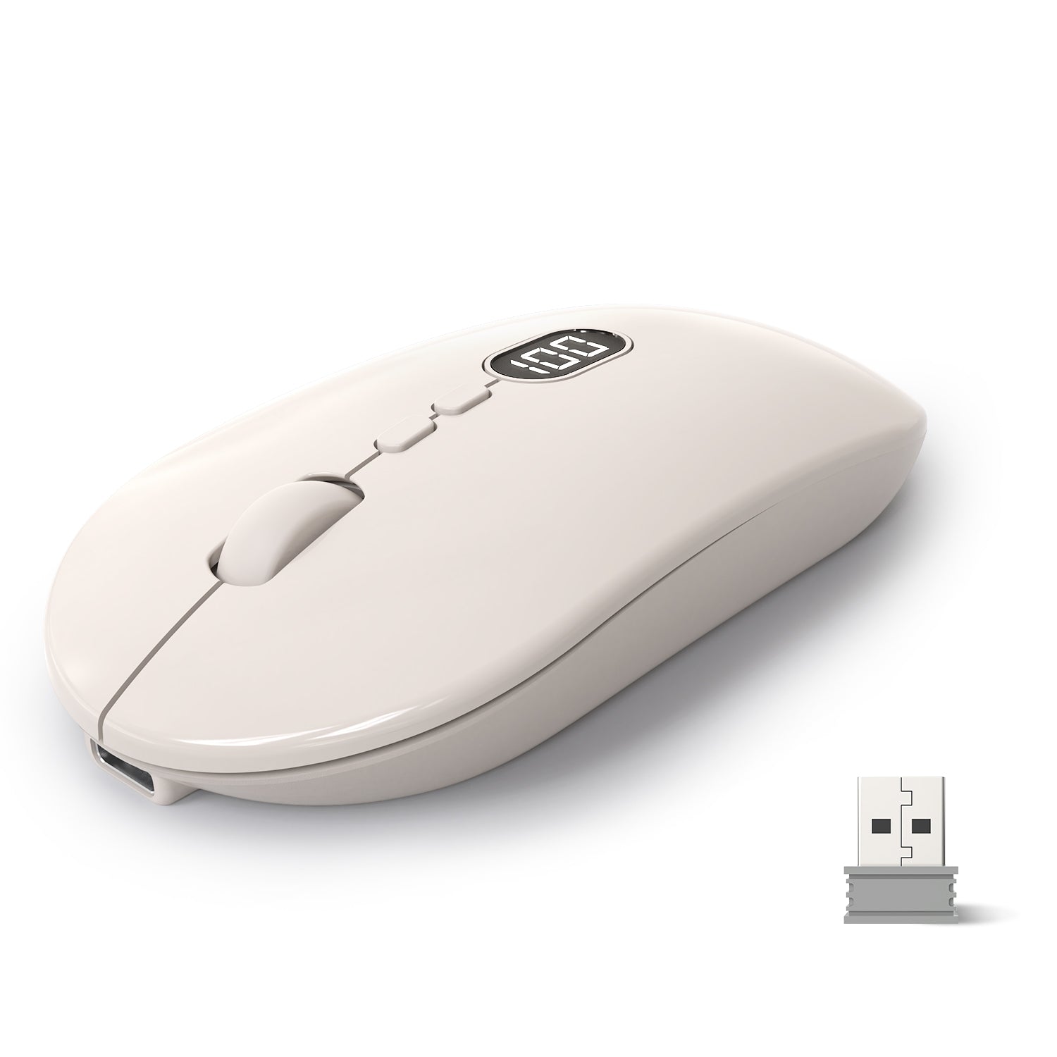 ZIYOU LANG X1 Wireless Lightweight Mouse with Battery Display Screen 2.4G Cordless Slim Mice for Laptop Silent Click Computer Mouse