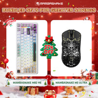 MAMBASNAKE M5 Ultra Carbon Fiber Wireless Gaming Mouse & MAMBASNAKE M82 HE Hall Effect Magnetic Switch 75% Rapid Trigger Gaming Keyboard Bundle