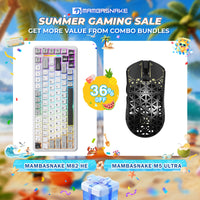 MAMBASNAKE M5 Ultra Carbon Fiber Wireless Gaming Mouse & MAMBASNAKE M82 HE Hall Effect Magnetic Switch 75% Rapid Trigger Gaming Keyboard Bundle