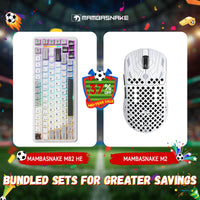 MAMBASNAKE M2 Carbon Fiber Lightweight Wireless Gaming Mouse & MAMBASNAKE M82 HE Rapid Trigger Gaming Keyboard Bundle