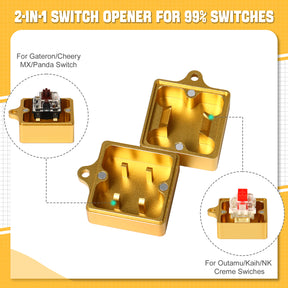 Switch Opener Kit with Switch Puller, Aluminum Mechanical Keyboard Switch Opener for Cherry MX Gateron Kailh Box Outemu Akko Panda Switch