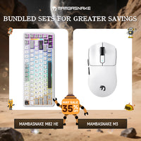 MAMBASNAKE M3 Wireless Gaming Mouse &  MAMBASNAKE M82 HE Rapid Trigger Keyboard Bundle