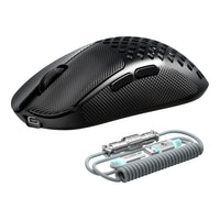 MAMBASNAKE M2 Carbon Fiber Lightweight Wireless Gaming Mouse with 8KHz Coiled Cable