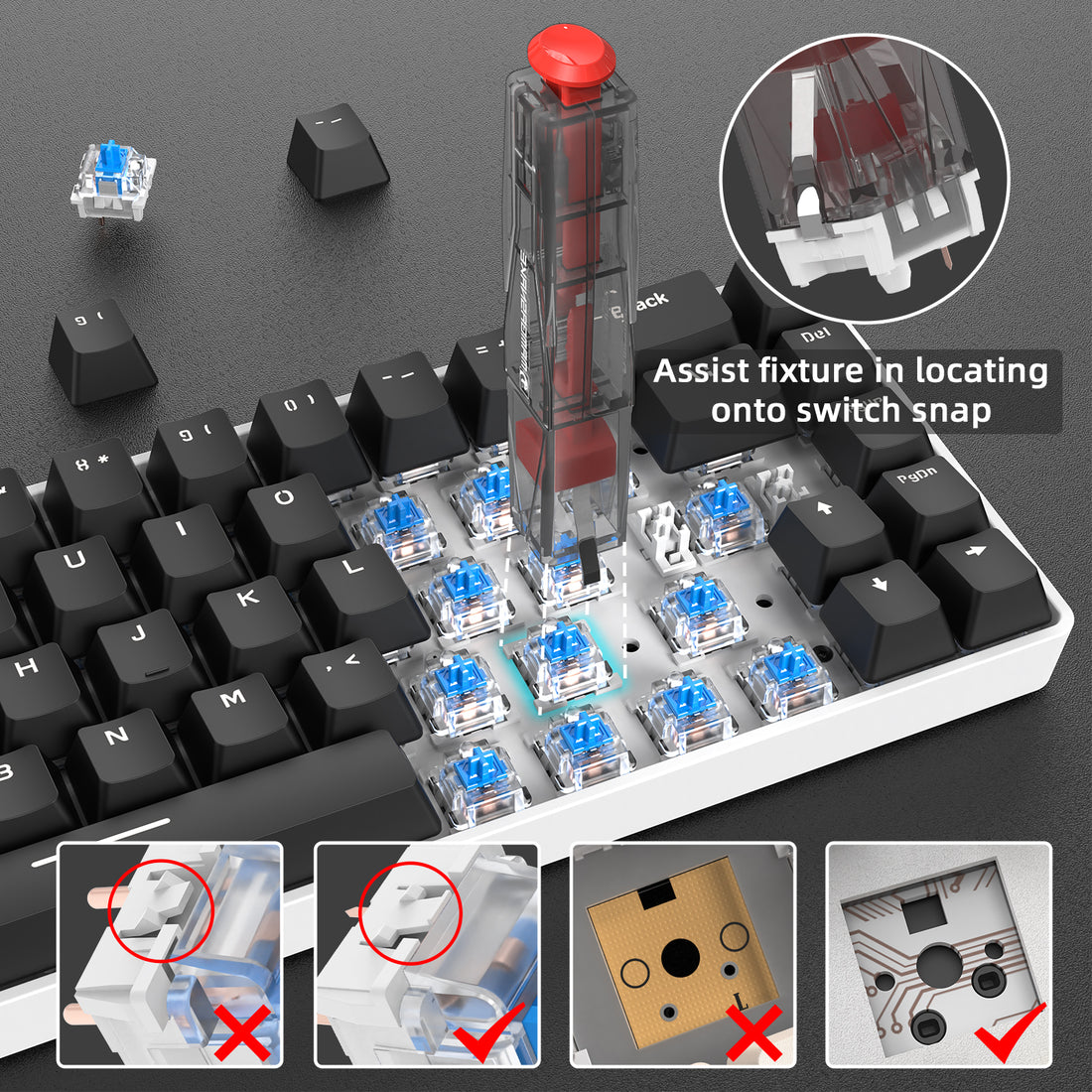 Keycap & Switch Puller Tool | Easy Removal & Durable – MAMBASNAKE