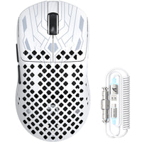 MAMBASNAKE M2 Carbon Fiber Lightweight Wireless Gaming Mouse with 8KHz Coiled Cable