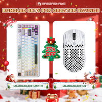 MAMBASNAKE M2 Carbon Fiber Lightweight Wireless Gaming Mouse & MAMBASNAKE M82 HE Rapid Trigger Gaming Keyboard Bundle