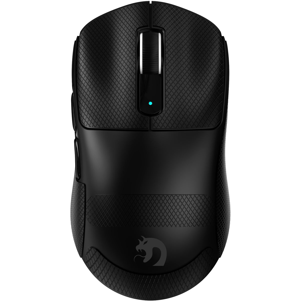 MAMBASNAKE M3 black wireless gaming mouse: ultra-lightweight design and TAPE, diamond grip, and the MAMBASNAKE logo