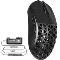 MAMBASNAKE M5 Ultra Carbon Fiber Wireless PAW3950MAX Gaming Mouse with 8KHz Coiled Cable