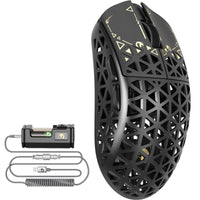 MAMBASNAKE M5 Ultra Carbon Fiber Wireless PAW3950MAX Gaming Mouse with 8KHz Coiled Cable