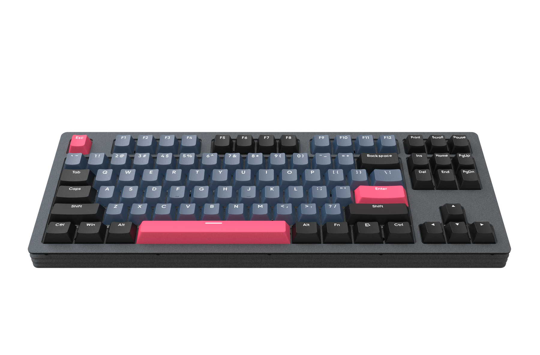 AJAZZ AKC087 Mechanical Keyboard, Tri-mode Connection, BT5.0 Wireless Keyboard, Multi-layer Metal Base, Compact 87 Keys Layout, TKL, Retro Tricolor, Hotswappable Rechargeable RGB Keyboard, for Win/Mac