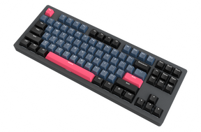 AJAZZ AKC087 Mechanical Keyboard, Tri-mode Connection, BT5.0 Wireless Keyboard, Multi-layer Metal Base, Compact 87 Keys Layout, TKL, Retro Tricolor, Hotswappable Rechargeable RGB Keyboard, for Win/Mac