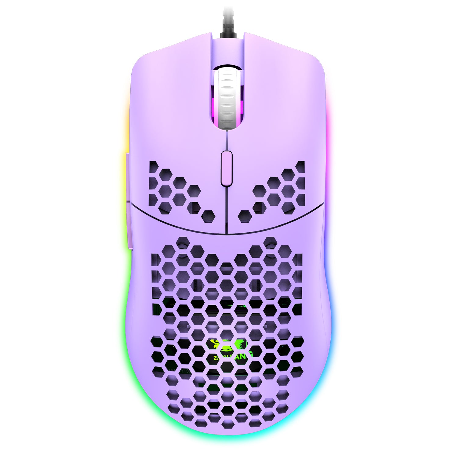 ZIYOU LANG M1 Wired Lightweight Gaming Mouse,6 RGB Backlit with 7 Buttons Programmable, Adjustable 6400DPI ,Ultralight Honeycomb Shell