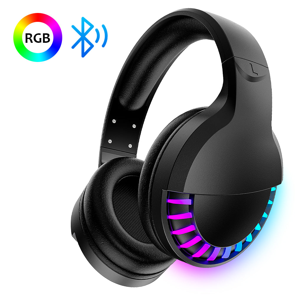 ZIYOU LANG SH33 Wireless Bluetooth Headset Over Ear with Microphone, Hi-Fi Stereo 5.1 channel, RGB  Backlit, 1000 mAh Rechargeable