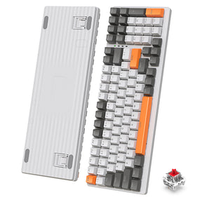 ZIYOU LANG K3 Mechanical Keyboard Ultra-Compact Mini 98-Key Wired Type C USB Water-resistant RGB Illuminated Clicky Linear Switch