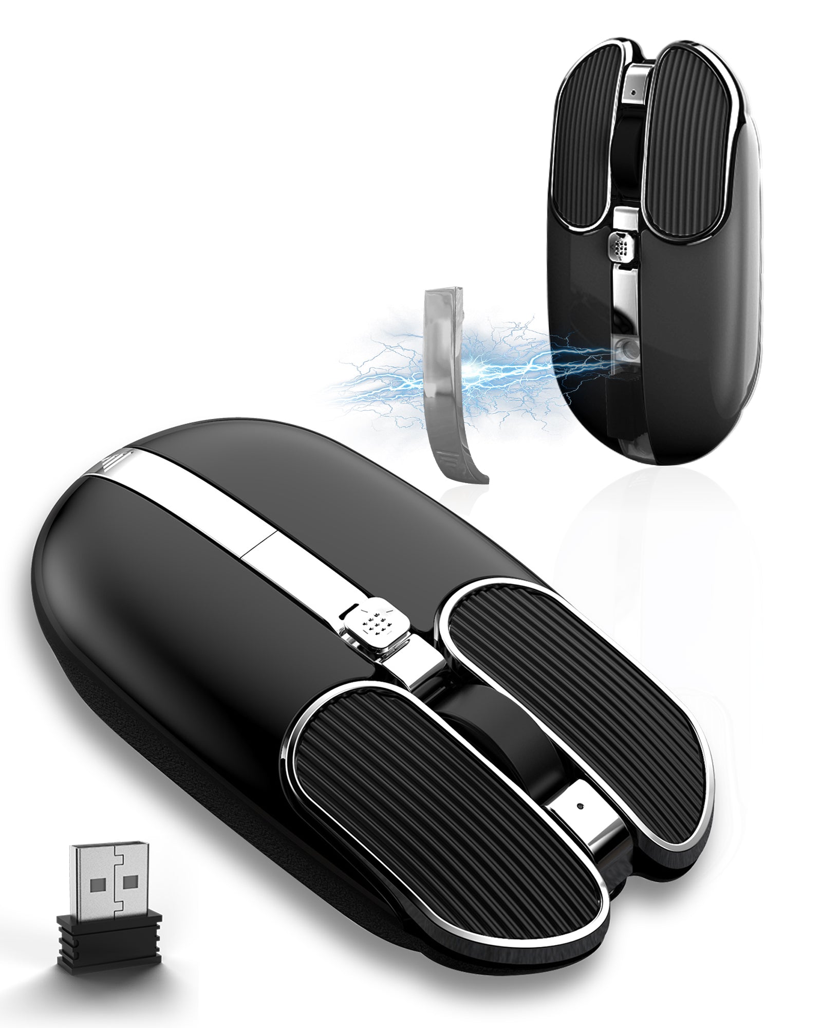 ZIYOU LANG X1 Wireless Rechargable  Mouse , 2.4G Cordless Light Silent Office Mice , 3200 DPI, 8 Programmable Joystick Button