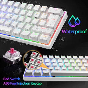 MAGIC-REFINER MK21 60% True Mechanical Gaming Keyboard UK Layout Type C Wired 62 Keys 14 Chroma RGB Backlight Keyboard Full Anti-ghosting