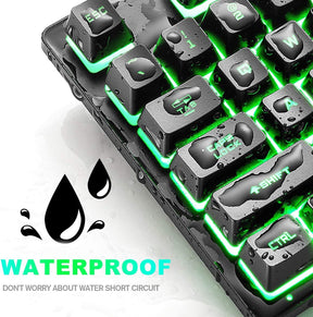 ZIYOU LANG K16 60% Gaming Keyboard87 Keys Mechanical Feeling Multi Color RGB Illuminated LED Backlit Wired Light Up Keyboard