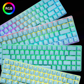 MAGIC-REFINER MK14 60% Mechanical Gaming Keyboard Type C Wired 68 Keys LED illuminated 18 Chroma RGB Lighting Clicky Switches Anti-ghosting