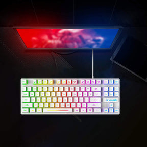 ZIYOU LANG K16 60% Gaming Keyboard87 Keys Mechanical Feeling Multi Color RGB Illuminated LED Backlit Wired Light Up Keyboard