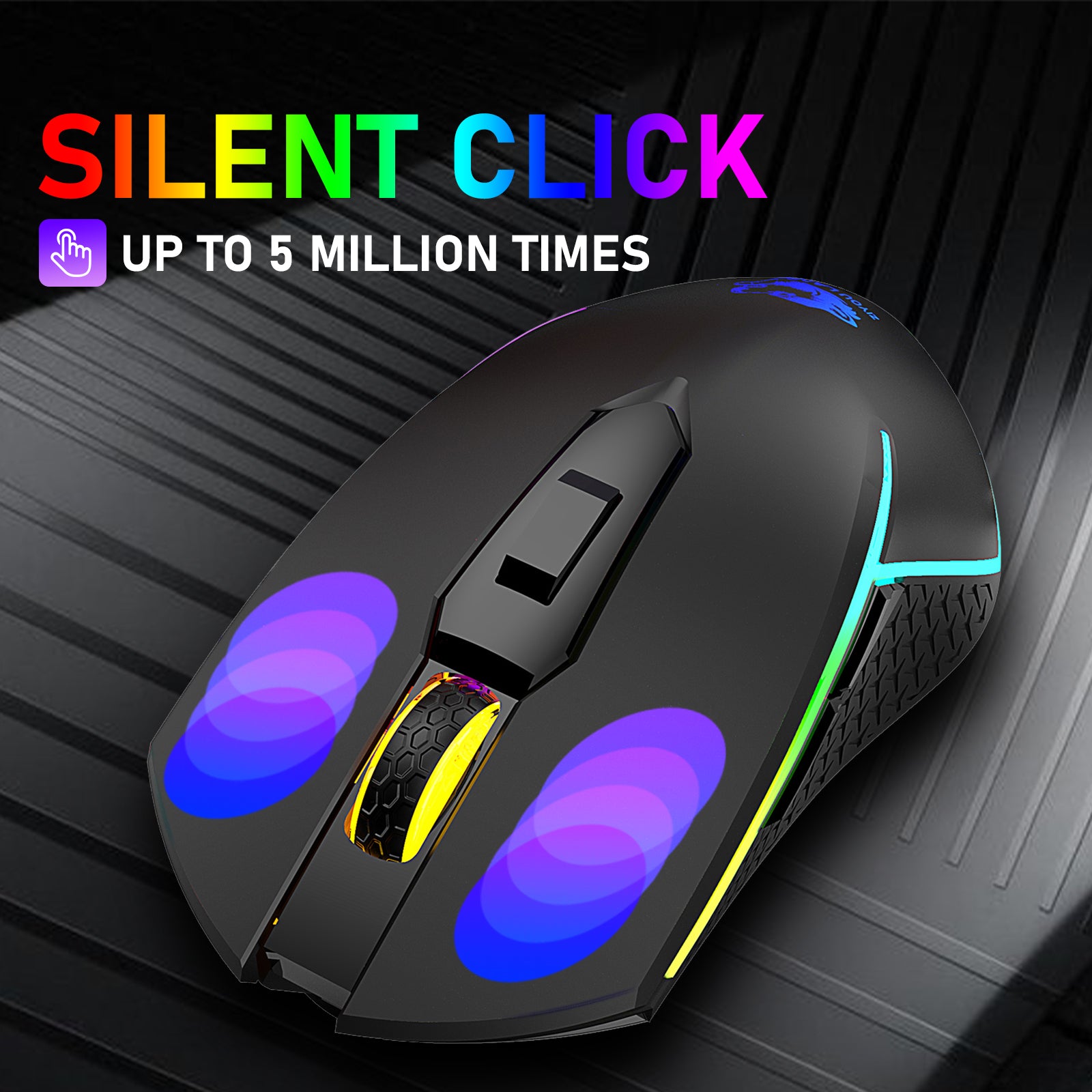 ZIYOU LANG Wireless Gaming Mouse with 2.4Ghz USB Receiver RGB Backlight Adjustable DPI Silent Rechargeable Ergonomic 7 Button