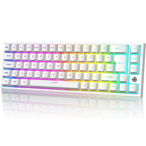 MAGIC-REFINER MK26 60% Gaming Keyboard,RGB Chroma Backlit Wried Ultra-Compact Mini Mechanical Keyboard 68 Key for PC, MAC, PS4