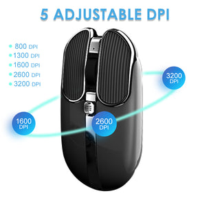 ZIYOU LANG X1 Wireless Rechargable  Mouse , 2.4G Cordless Light Silent Office Mice , 3200 DPI, 8 Programmable Joystick Button