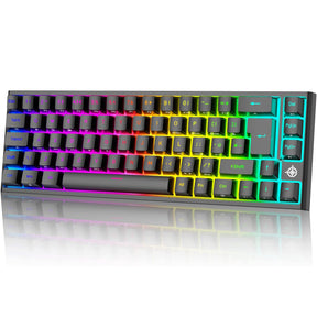 MAGIC-REFINER MK26 60% Gaming Keyboard,RGB Chroma Backlit Wried Ultra-Compact Mini Mechanical Keyboard 68 Key for PC, MAC, PS4