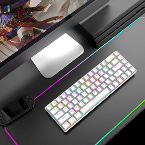 ZIYOU LANG T8 60% Mechanical Mini Gaming Keyboard Compact Type C Wired 68 Keys LED Backlit USB Waterproof Keyboard 18 Chroma RGB